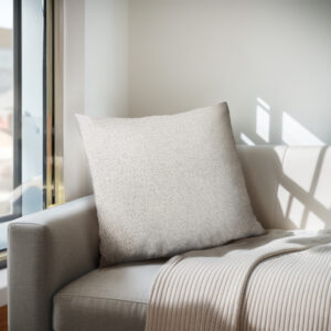 Scarlett Solid Square Pillow in Med Grey From Chapel Hill