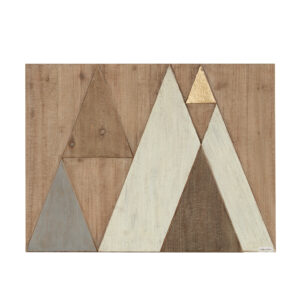 Ranger Layered Triangles Wood Wall Decor in Natural From INK+IVY