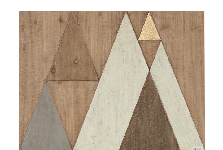 Ranger Layered Triangles Wood Wall Decor in Natural From INK+IVY