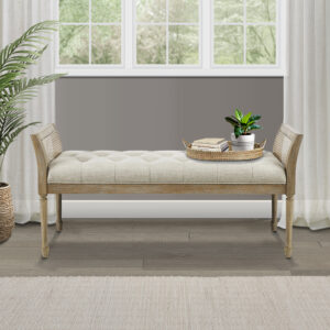 Isla Accent Bench in Natural From Martha Stewart