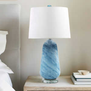 Aquaviva Confetti Glass Table Lamp in Blue From INK+IVY