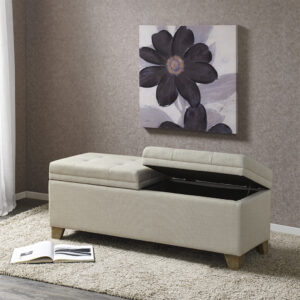 Ashcroft Soft Close Storage Bench in Natural From Madison Park