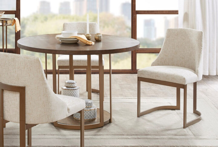 Bryce Dining Chair (set of 2) in Cream From Madison Park