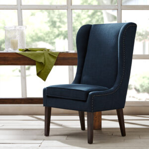 Garbo Captains Dining Chair in Dark Blue From Madison Park