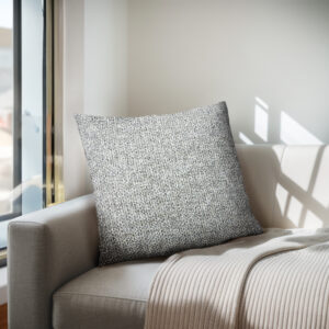 Zoe Solid Square Pillow in Navy/Beige From Chapel Hill