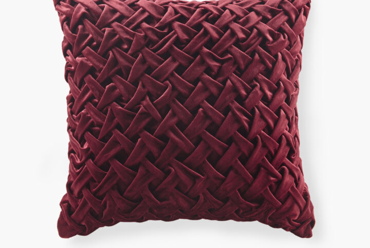 Winchester Square Decor Pillow in Burgundy From Croscill Classics