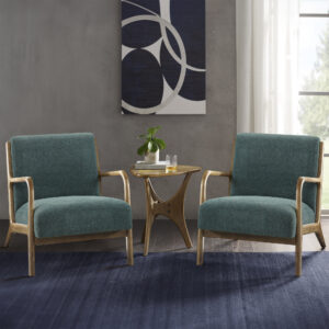 Novak Lounge Chair Set of 2 in Teal From INK+IVY