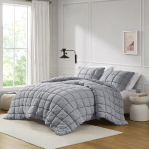 Dream Puff Down Alternative Comforter Set in Grey From Intelligent Design