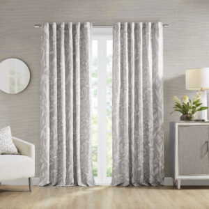 Winslow Floral Curtain Panel (Single) in Linen From Croscill Home