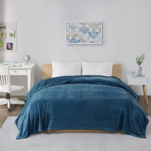 Microlight Plush Oversized Blanket in Teal From Intelligent Design