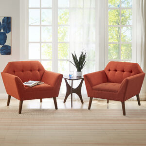 Newport Lounge Chair Set of 2 in Spice From INK+IVY