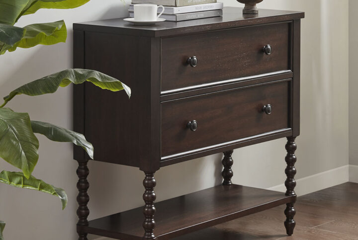 Beckett 2 Drawer Accent Chest in Morocco Brown From Madison Park Signature