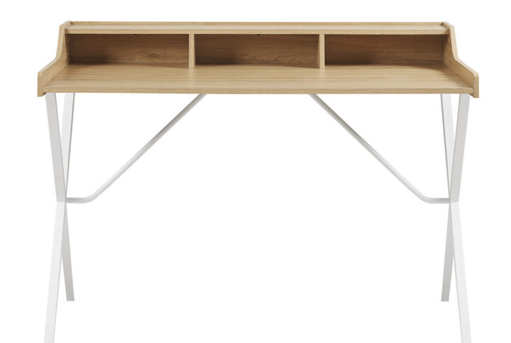 Laurel Laurel Desk in Natural/White From 510 Design