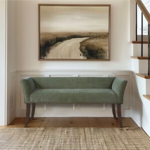 Welburn Accent Bench in Green From Madison Park