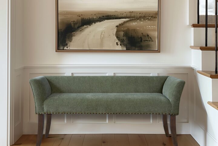 Welburn Accent Bench in Green From Madison Park