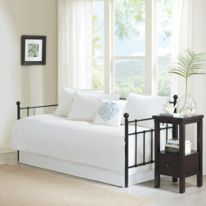 Quebec 6 Piece Reversible Daybed Cover Set in White From Madison Park