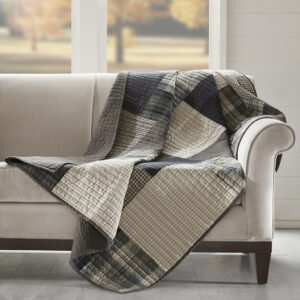 Winter hills Quilted Throw in Tan From Woolrich