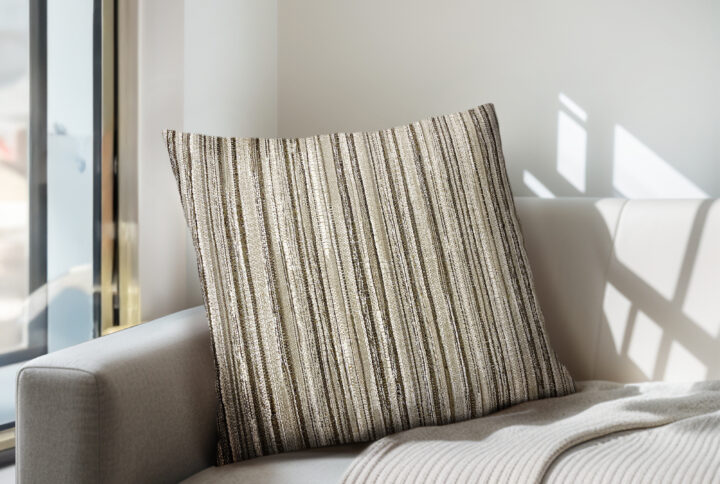 Monte Square Stripe Pillow in Stripe/Multi From Chapel Hill