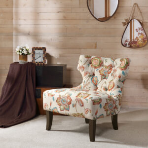 Erika Accent Chair in Orange Multi From Madison Park