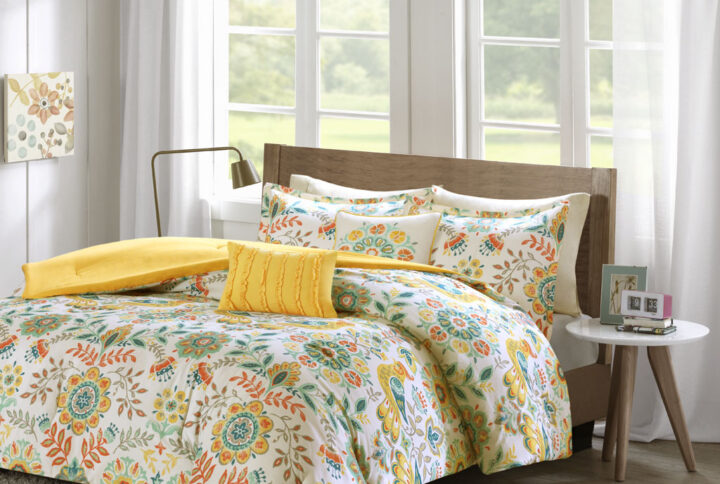 Nina Comforter Set in Multi From Intelligent Design