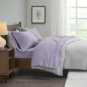 Micro Fleece Sheet Set in Lavender From True North by Sleep Philosophy