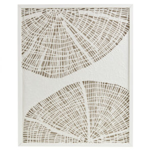 Solana Framed Abstract Coastal Rice Shadowbox Wall Decor in Off-White From Madison Park