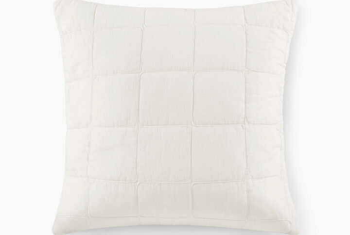 Gema European Pillow Sham in Soft White From Croscill Casual