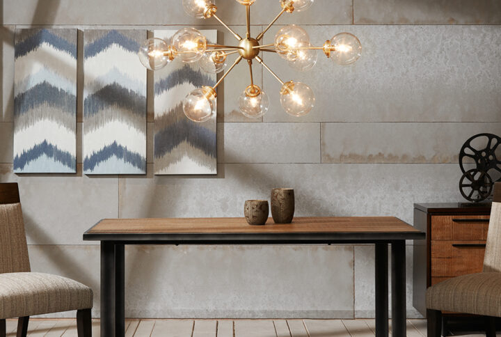 Paige 12-Light Chandelier with Oversized Globe Bulbs in Gold From INK+IVY