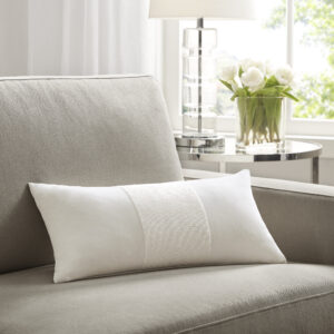 Canova Oblong Decor Pillow in White From Croscill Home