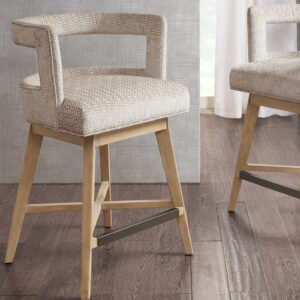 Glenwood Swivel Counter Stool in Cream From Madison Park