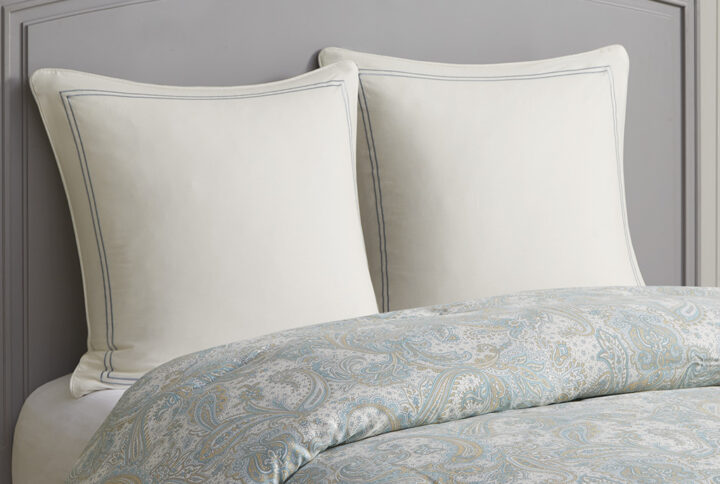 Chelsea Cotton European Sham in Ivory From Harbor House