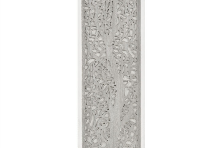 Laurel Branches Laser Cut Tree Framed Panel Wall Decor in Grey From Madison Park