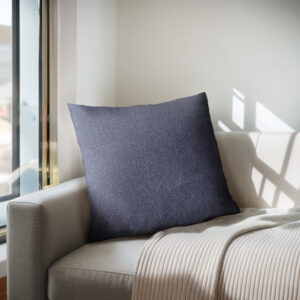 Harper Solid Square Pillow in Navy Blue From Chapel Hill