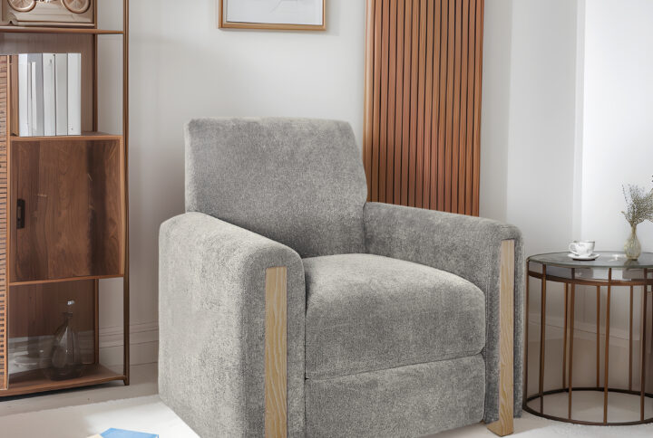 Scarlett Recliner in Med Grey From Chapel Hill