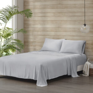 Tencel Polyester Blend Sheet Set in Grey From Beautyrest