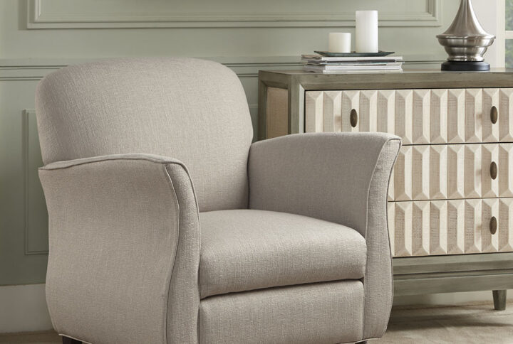 Escher Accent Chair in Cream From Madison Park