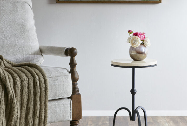 Gaberial Accent Table in Black From Madison Park