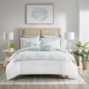 Maya Bay Duvet Cover Mini Set in White From Harbor House