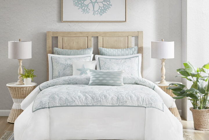 Maya Bay Duvet Cover Mini Set in White From Harbor House