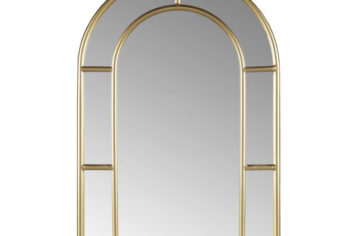 Regina Gold Arched Wall Mirror in Gold From Martha Stewart