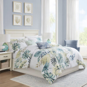 Lorelai Cotton Printed 5 Piece Duvet Cover Set in Multi From Harbor House