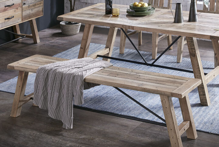 Sonoma Dining Bench in Natural From INK+IVY