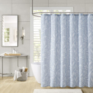 Winslow Floral Shower Curtain in Blue From Croscill Home