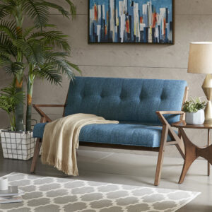 Rocket Loveseat in Blue From INK+IVY