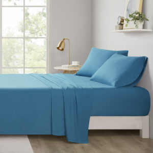 Microfiber All Season Soft Touch Sheet Set in Teal From Intelligent Design