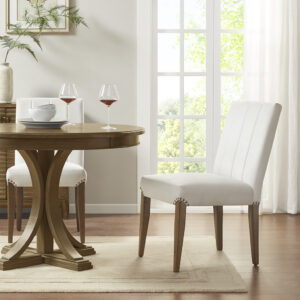 Audrey Channel Tufting Dining Chair (Set of 2) in Cream From Madison Park