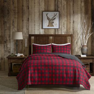 Woolrich Check Oversized Quilt Mini Set in Red From Woolrich