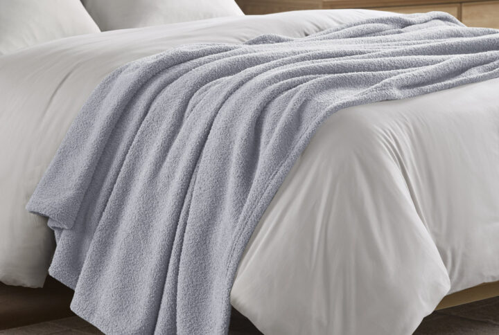 Dream Soft Blanket in Grey From Beautyrest