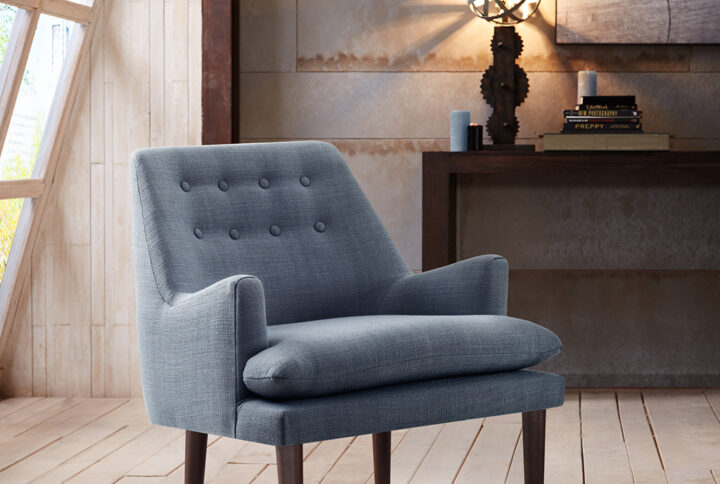 Taylor Mid-Century Accent Chair in Blue From Madison Park