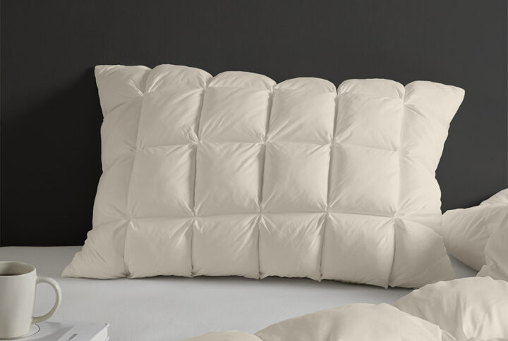 Stay Puffed Overfilled Pillow Protector Single Piece in Tan From Madison Park